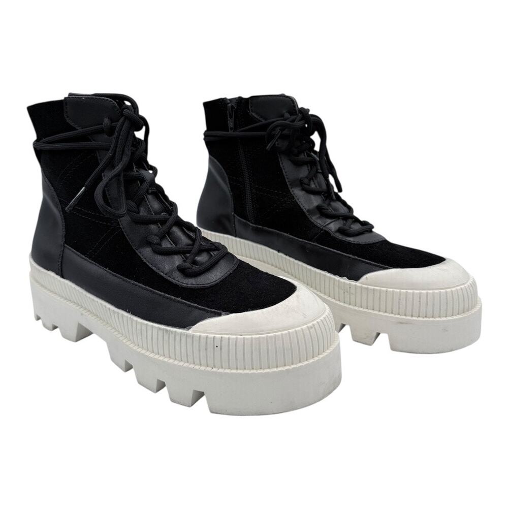 Giani Bini The Change Size 9 Wanderlust Leather/Suede Lug Boots.
